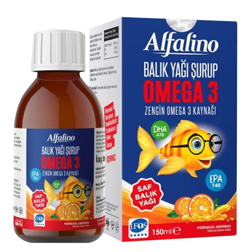 Alfalino Omega 3 Balık Yağı Şurup 150 ml