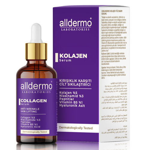Alldermo Collagen Canlandırıcı Kolajen Yüz Bakım Serumu 30 ml