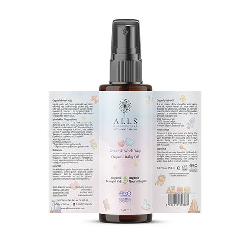 Alls Biocosmetics Organik Bebek Yağı 150 ml