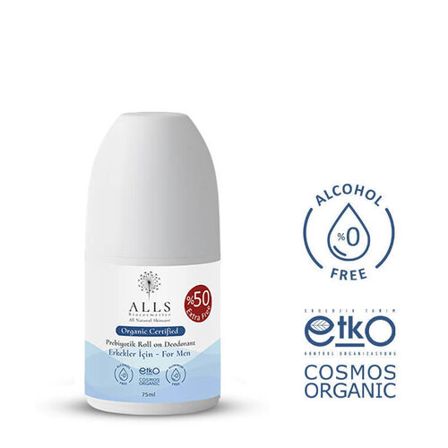 Alls Biocosmetics Organik Prebiyotik Roll on Deodorant 75 ml - Erkekler İçin