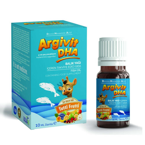 Argivit DHA Balık Yağı İçeren Takviye Edici Gıda 10 ml