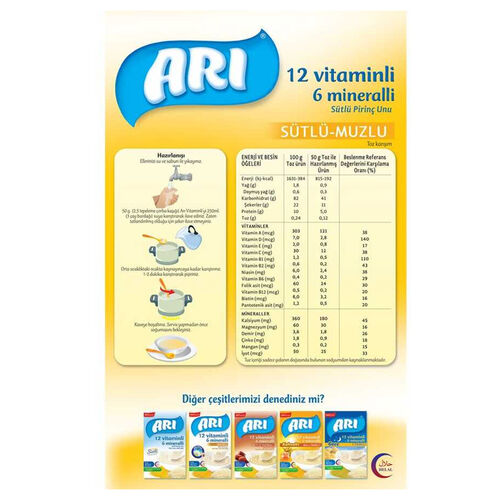 Arı Muzlu - Sütlü Pirinç Unu 200 gr