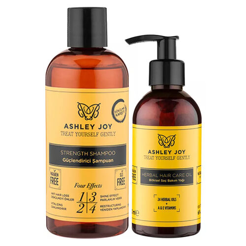 Ashley Joy Güçlendirici Şampuan 400ml + Saç Bakım Yağı 100 ml