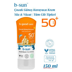 b-good b-sun SPF 50+ Çocuk Yüz ve Vücut Güneş Koruma 150 ml - Thumbnail