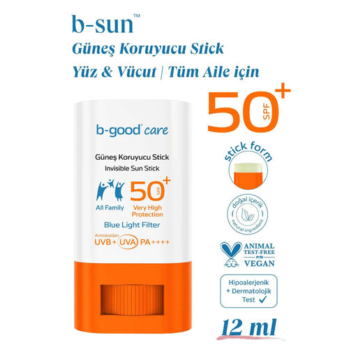 b-good b-sun Spf50+ Güneş Koruyucu Stick 12 ml