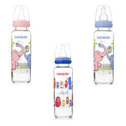 Bebedor Desenli Cam Biberon 250ml - Thumbnail