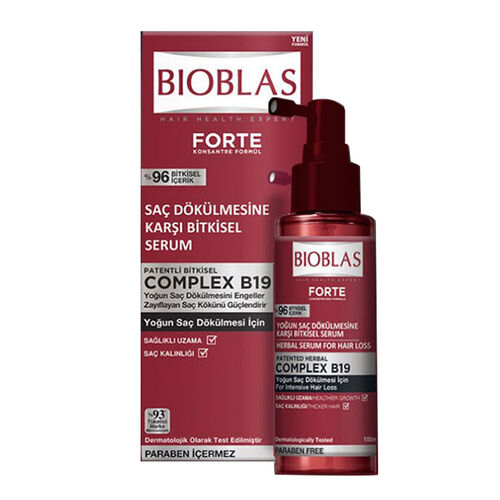 Bioblas Forte Complex B19 Saç Dökülmesine Karşı Bitkisel Serum 100 ml
