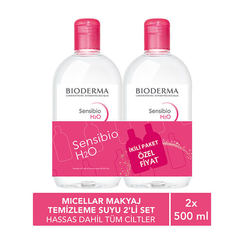 Bioderma Sensibio H2O İkili Set 500 ml + 500 ml