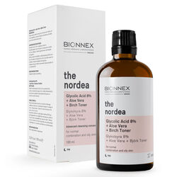 Bionnex The Nordea Glycolic Acid %8 + Aloe Vera + Birch Toner 100 ml - Thumbnail