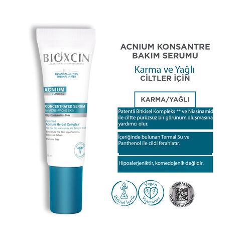 Bioxcin Acnium Konsantre Bakım Serumu 15 ml