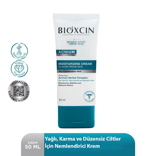 Bioxcin Acnium Sebum Dengeleyici Nemlendirici Krem 50 ml