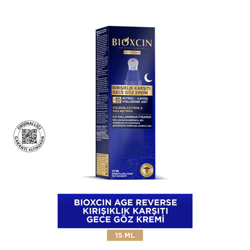 Bioxcin Age Reverse Kırışıklık Karşıtı Gece Göz Çevresi Kremi 15 ml