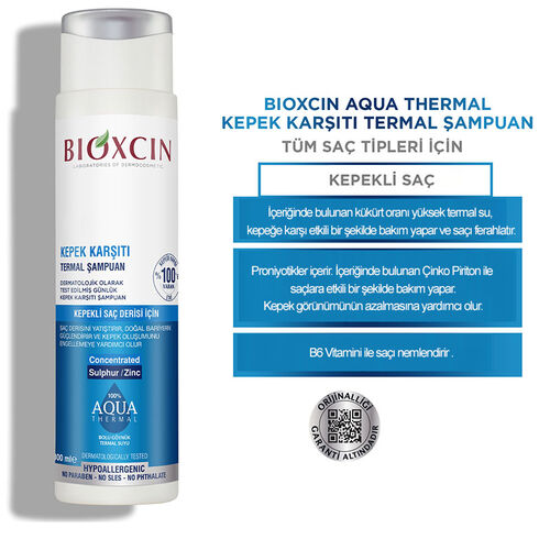 Bioxcin Aqua Thermal Kepek Karşıtı Şampuan 300 ml