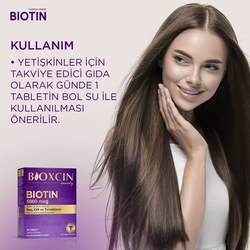 Bioxcin Biotin 5000 mcg Takviye Edici Gıda 30 Tablet - 1 ALANA 1 BEDAVA - Thumbnail