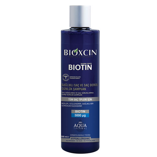 Bioxcin Biotin 5000 mg Çinko 15 mg ALANA Biotin Şampuan 300 ml HEDİYE