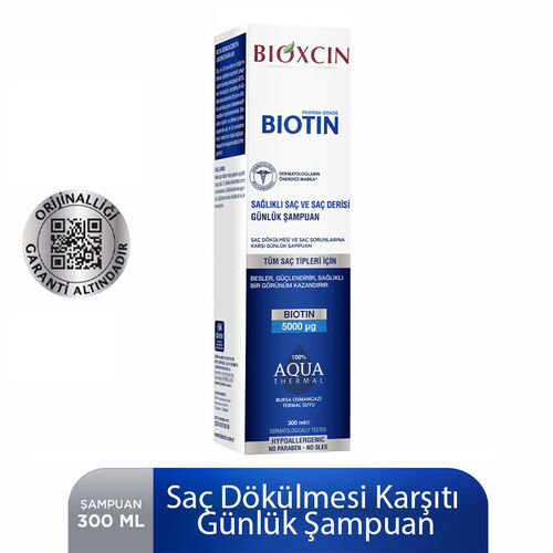 Bioxcin Biotin 5000 mg Çinko 15 mg ALANA Biotin Şampuan 300 ml HEDİYE