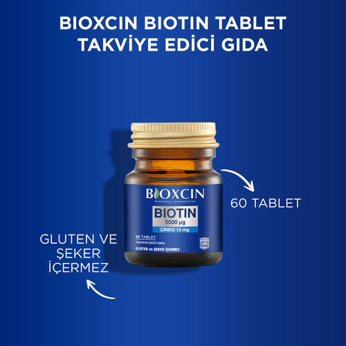 Bioxcin Biotin 5000 mg Çinko 15 mg ALANA Biotin Şampuan 300 ml HEDİYE