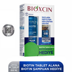 Bioxcin Biotin 5000 mg Çinko 15 mg ALANA Biotin Şampuan 300 ml HEDİYE - Thumbnail