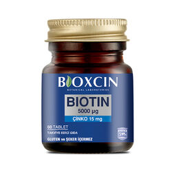 Bioxcin Biotin Tablet 5000mcg Takviye Edici Gıda 60 Tablet - Thumbnail