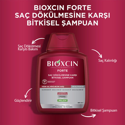 Bioxcin Forte Saç Dökülmesine Karşı Bakım Şampuanı 300 ml - 3 AL 2 ÖDE