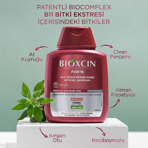 Bioxcin Forte Saç Dökülmesine Karşı Bakım Şampuanı 300 ml - 3 AL 2 ÖDE