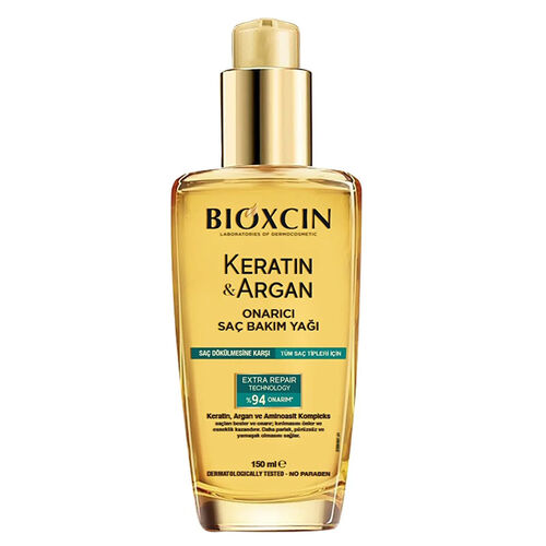 Bioxcin Keratin ve Argan Onarıcı Saç Bakım Yağı 150 ml