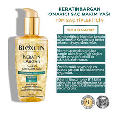 Bioxcin Keratin ve Argan Onarıcı Saç Bakım Yağı 150 ml - Thumbnail