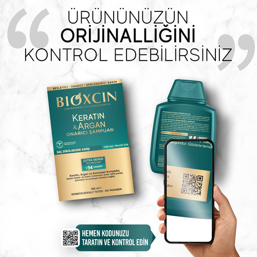 Bioxcin Keratin ve Argan Onarıcı Şampuan 2x300 ml