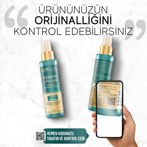 Bioxcin Keratin ve Argan Onarıcı Sıvı Saç Kremi 150 ml