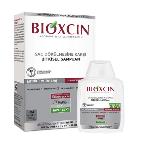 Bioxcin Klasik Saç Dökülmesine Karşı Şampuan ( Kuru Normal Saçlar ) 300ml + 100 ml Hediyeli