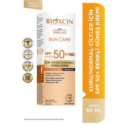 Bioxcin Sun Care Kuru Ciltler için Güneş Kremi SPF 50+ 50 ml - Renkli - Thumbnail