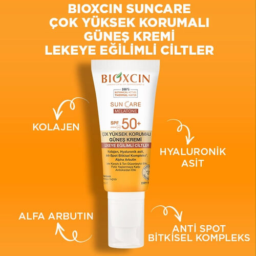 Bioxcin Sun Care Lekeli Ciltler için Güneş Kremi SPF 50+ 50 ml - Renkli