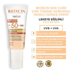 Bioxcin Sun Care Lekeli Ciltler için Güneş Kremi SPF 50+ 50 ml - Renkli - Thumbnail