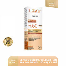 Bioxcin Sun Care Lekeli Ciltler için Güneş Kremi SPF 50+ 50 ml - Renkli - Thumbnail