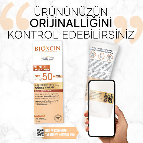 Bioxcin Sun Care Lekeli Ciltler için Güneş Kremi SPF 50+ 50 ml - Renkli