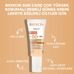 Bioxcin Sun Care Lekeli Ciltler için Güneş Kremi SPF 50+ 50 ml - Renkli - Thumbnail