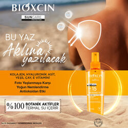 Bioxcin Sun Care Tüm Ciltler için Bronzlaştırıcı Yağ SPF 15 200 ml - Thumbnail