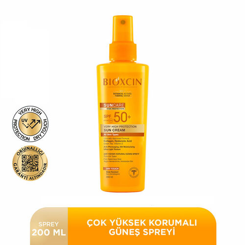 Bioxcin Sun Care Tüm Ciltler için Güneş Spreyi SPF 50+ 200 ml