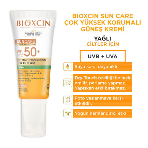 Bioxcin Sun Care Yağlı Ciltler İçin Güneş Kremi Spf 50+ 50 ml