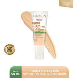 Bioxcin Sun Care Yağlı Ciltler için Güneş Kremi SPF 50+ 50 ml - Renkli - Thumbnail