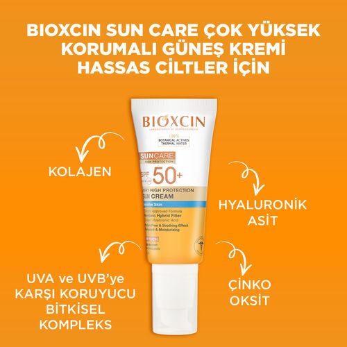 Bioxcin Suncare Spf50+ Hassas Cilt Güneş Kremi 50 ml