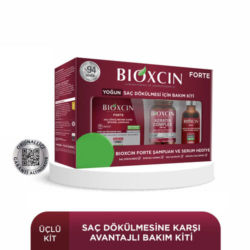 Bioxcin Forte Yoğun Saç Dökülmesi İçin Bakım Kiti