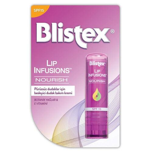 Blistex Pürüzsüz Dudaklar için Bakım Lip Infusions Nourish SPF15 3,7 gr