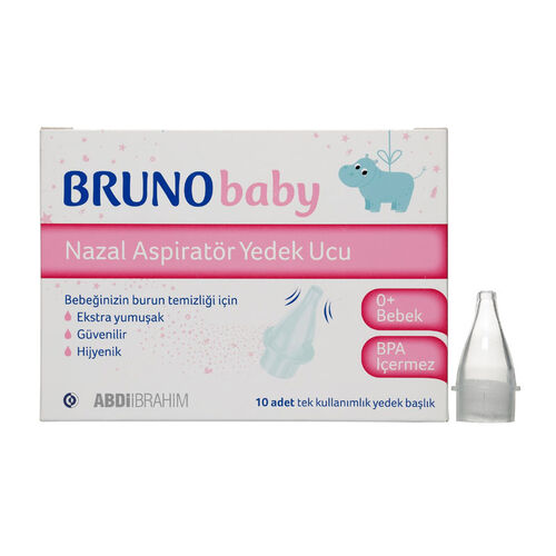 Bruno Baby Nazal Aspiratör Yedek Ucu 10 Adet