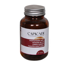 Capicade Capiccutane Pantotenik Asit Takviye Edici Gıda 30 Tablet - Thumbnail