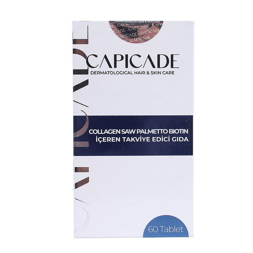Capicade Collagen Saw Palmetto Biotin İçeren Takviye Edici Gıda 60 Tablet