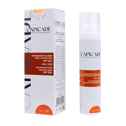 Capicade SPF50+ Güneş Koruyucu Krem 100 ml - Düzensiz ve Yağlı Ciltler - Thumbnail