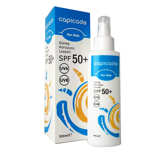 Capicade SPF50+ Güneş Koruyucu Losyun 100ml - Çocuklar İçin