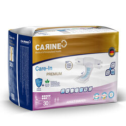 CARINE Premium Yetişkin Hasta Bezi 30 Adet - L Beden - 100-150cm - Thumbnail