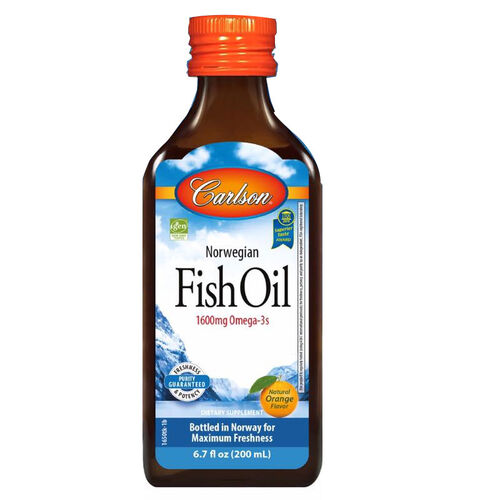 Carlson Balık Yağı İçeren Portakal Aromalı Sıvı Takviye Edici Gıda 200 ml